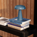 blue table lamps