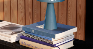 blue table lamps