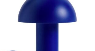 Blue desk lamp