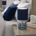 blue table lamps