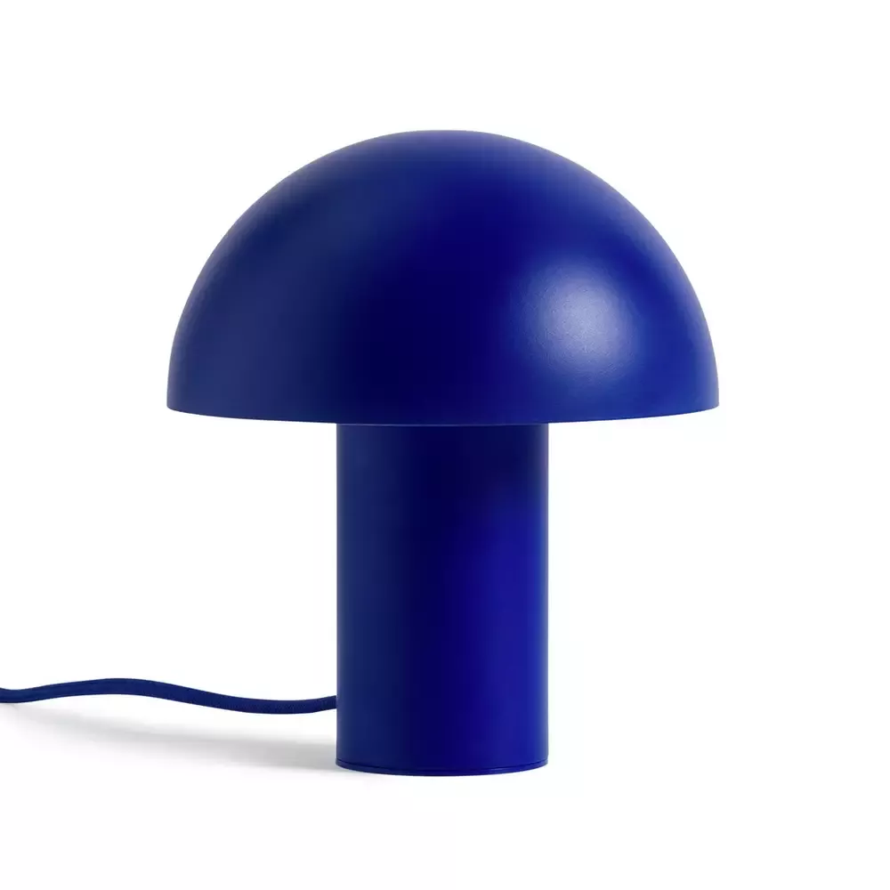 Blue table lamps illuminate any room