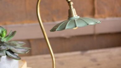 brass lamp