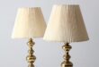 brass lamps