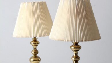 brass lamps