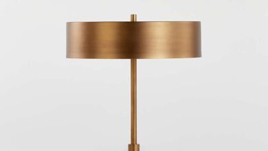 brass lamps