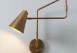 Brass wall lamp