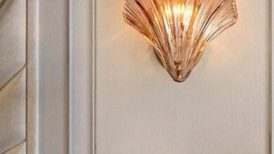 Brass wall lamp
