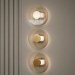 Brass wall lamp