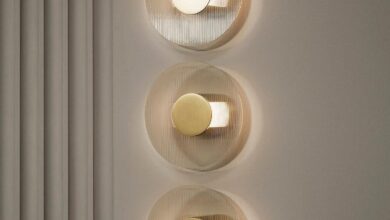 Brass wall lamp