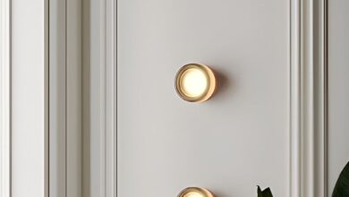 bright light flush wall lamp