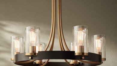 bronze chandelier
