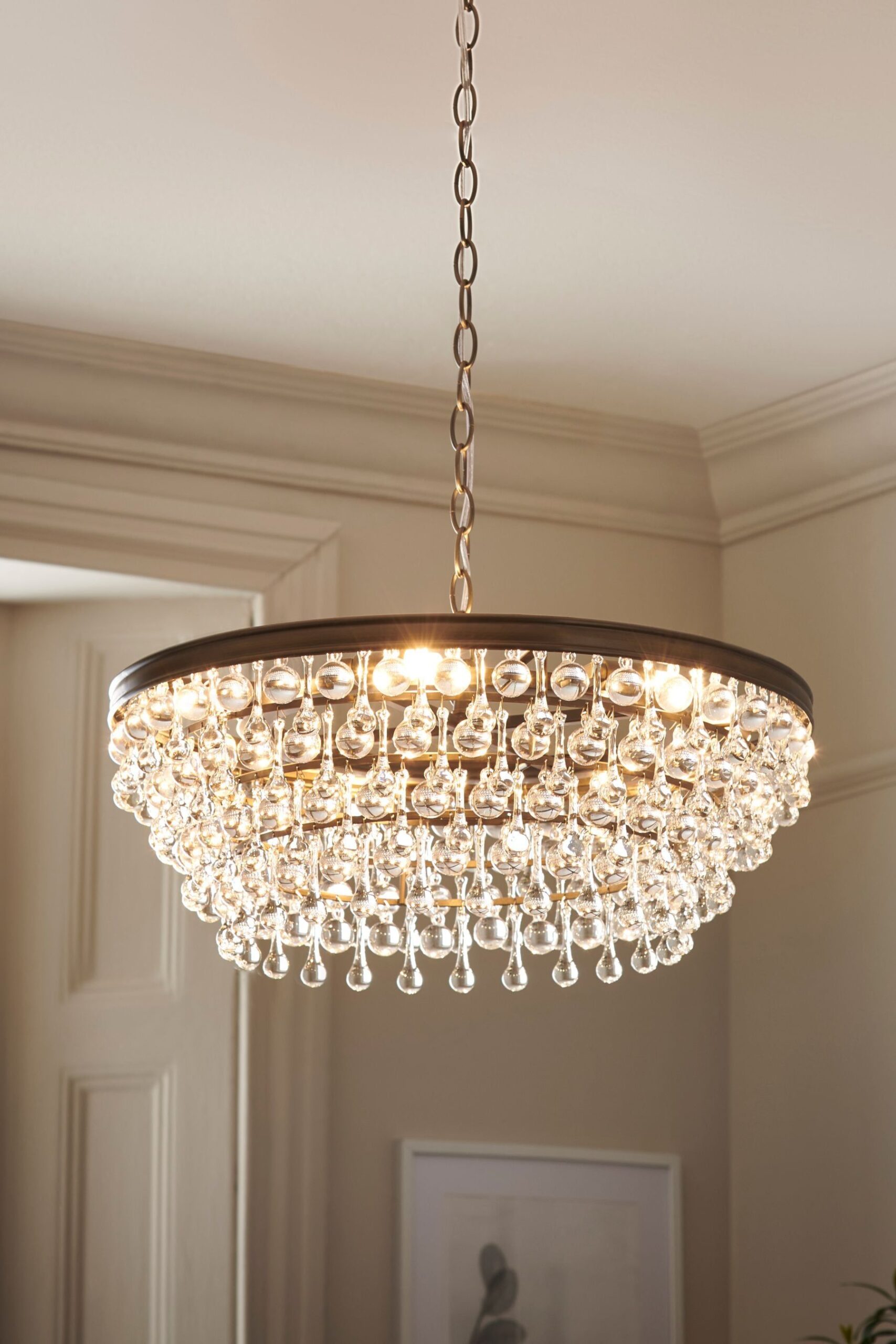 bronze chandelier