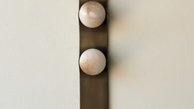 bronze wall lamp