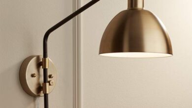 bronze wall lamp