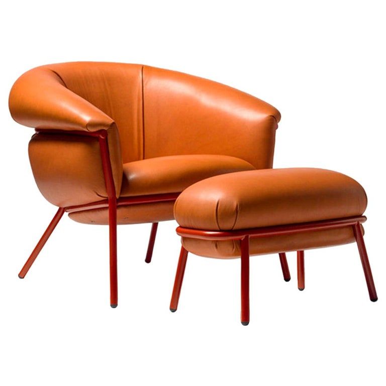 Brown Leather Armchair