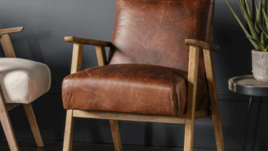 Brown Leather Armchair