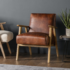 Brown Leather Armchair