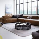 Brown Leather Corner Sofa
