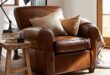 Brown Leather Corner Sofa