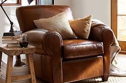 Brown Leather Corner Sofa