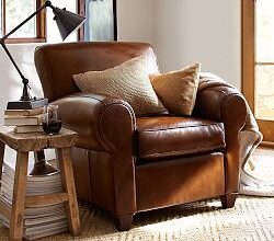 Brown Leather Corner Sofa