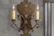 Candelabra wall lamps