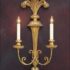 Candelabra wall lamps