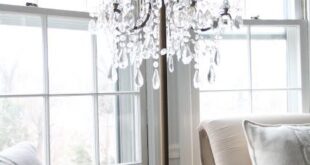 Chandelier floor lamp