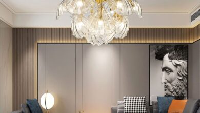 Chandelier to illuminate the kitchen