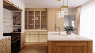 Chandelier to illuminate the kitchen