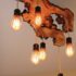 chandeliers in wood