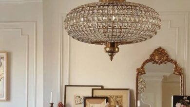 chandeliers in the bedroom