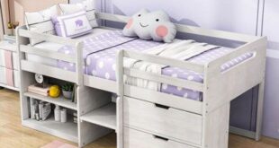 Childrens beds with storage space and box