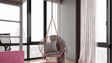 Childrens furniture in pink