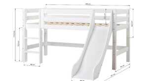 Childrens high beds with slide