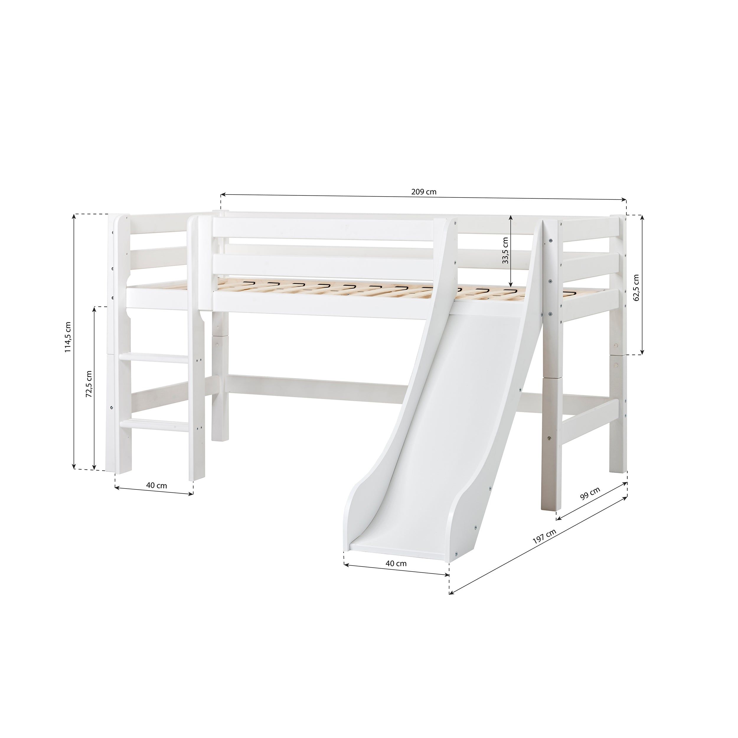 Childrens high beds with slide a fun and functional sleep solution