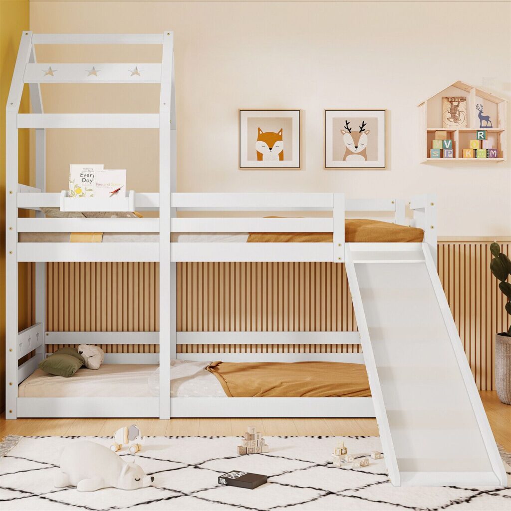 Childrens high beds with slide