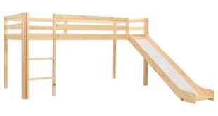 Childrens high beds with slide