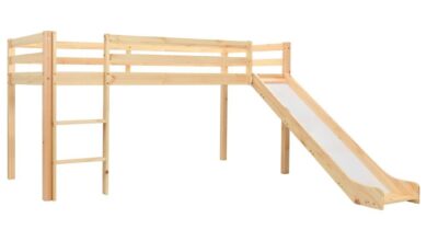 Childrens high beds with slide
