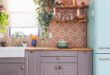 Colored walls in the kitchen