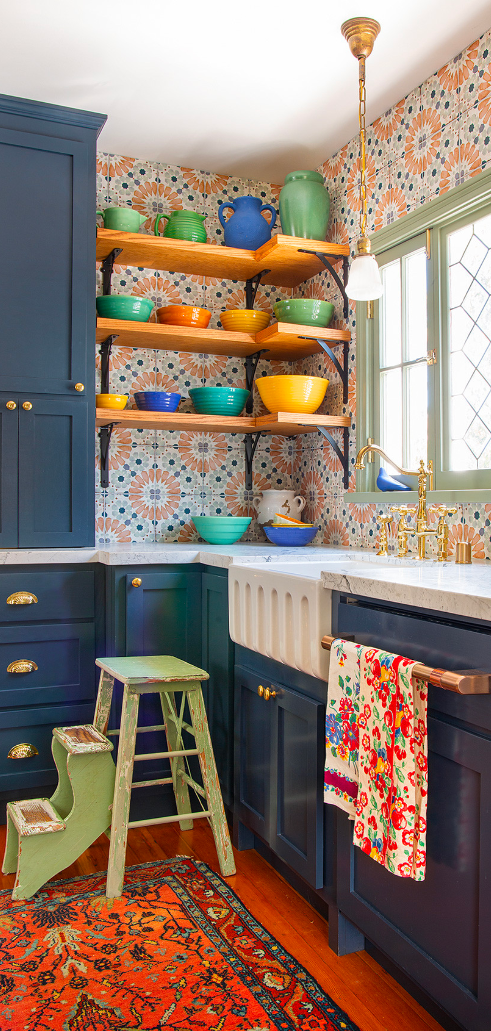 Colorful design of the kitchen