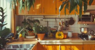 Colorful design of the kitchen