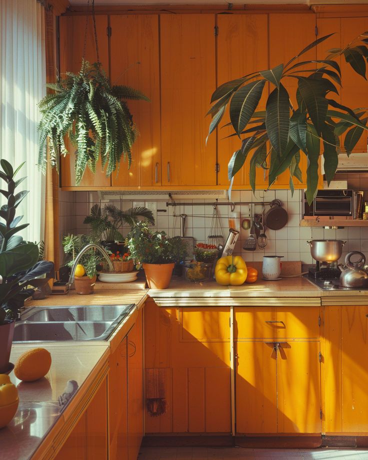 Colorful design of the kitchen that will brighten your day