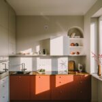 Colorful design of the kitchen