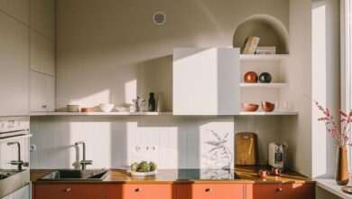 Colorful design of the kitchen
