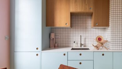 Colorful design of the kitchen