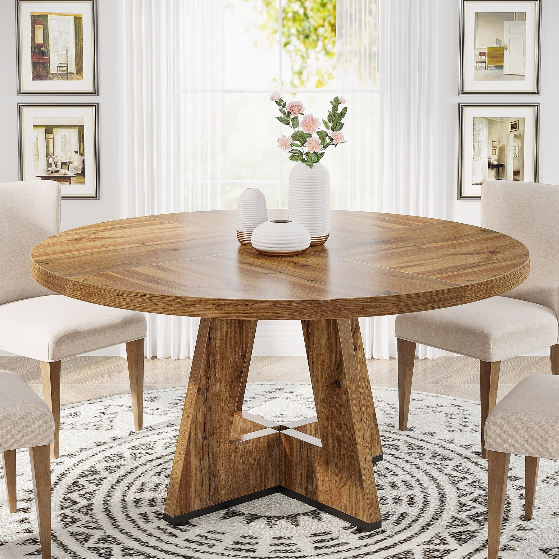 Comfortable Dinner Table for Enjoyable Family Meals