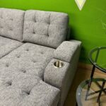Contemporary Grey Sectional Sleeper Sofa