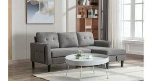 Contemporary Grey Sectional Sleeper Sofa