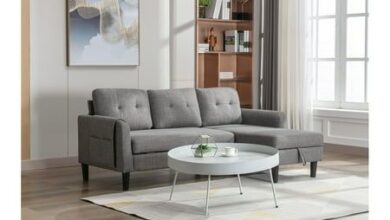 Contemporary Grey Sectional Sleeper Sofa